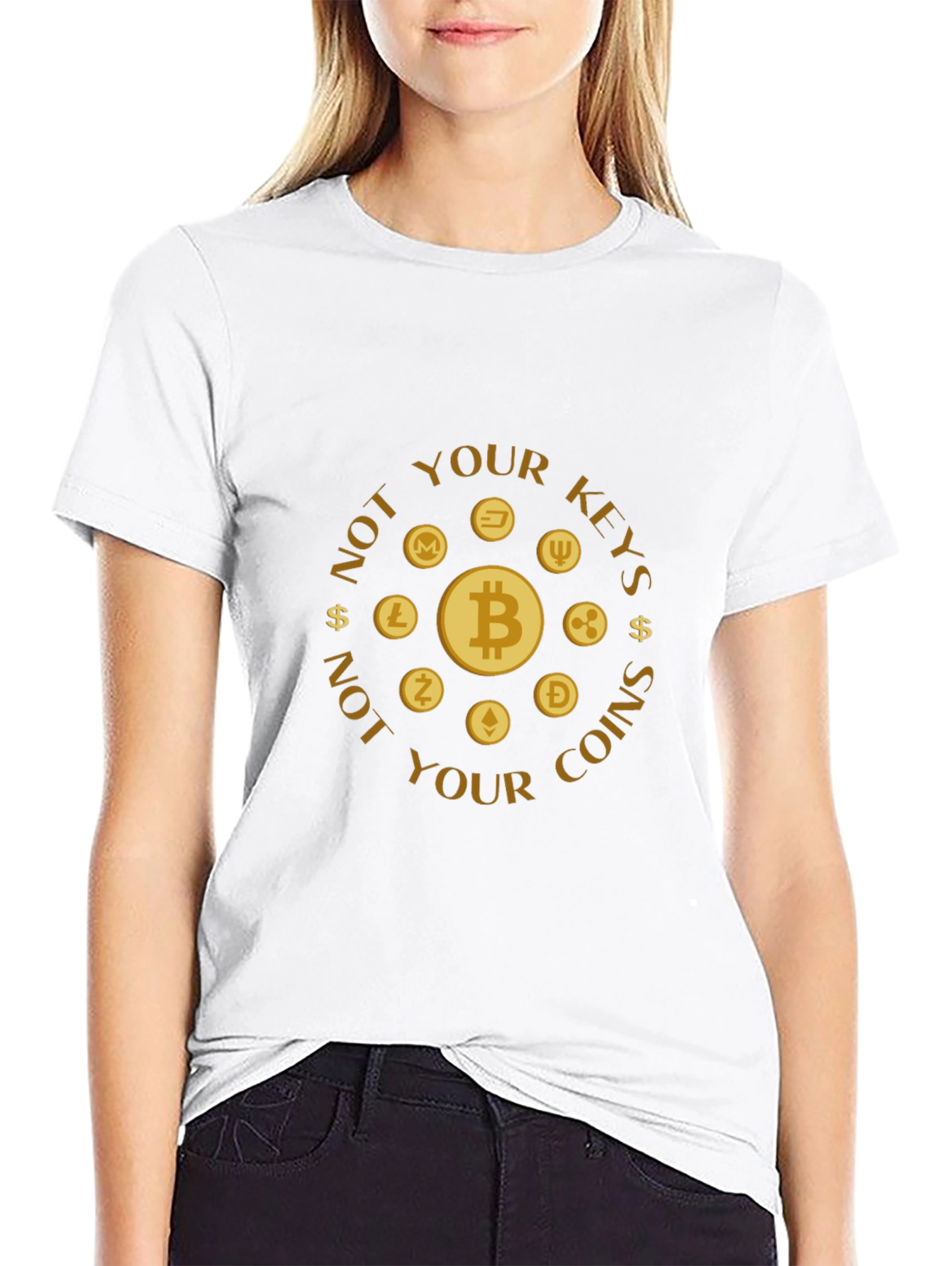 Crypto T-Shirt - Not Your Keys Not Your Coins