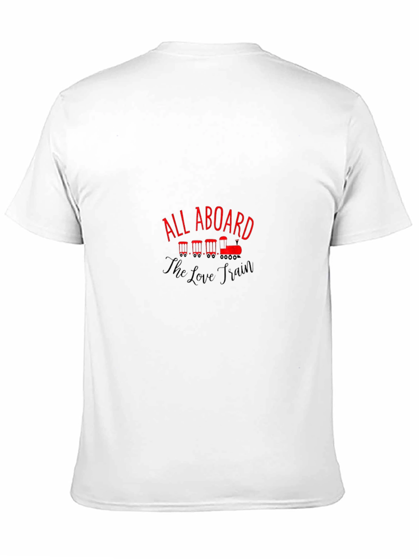 All Aboard the Love Train Black T-Shirt