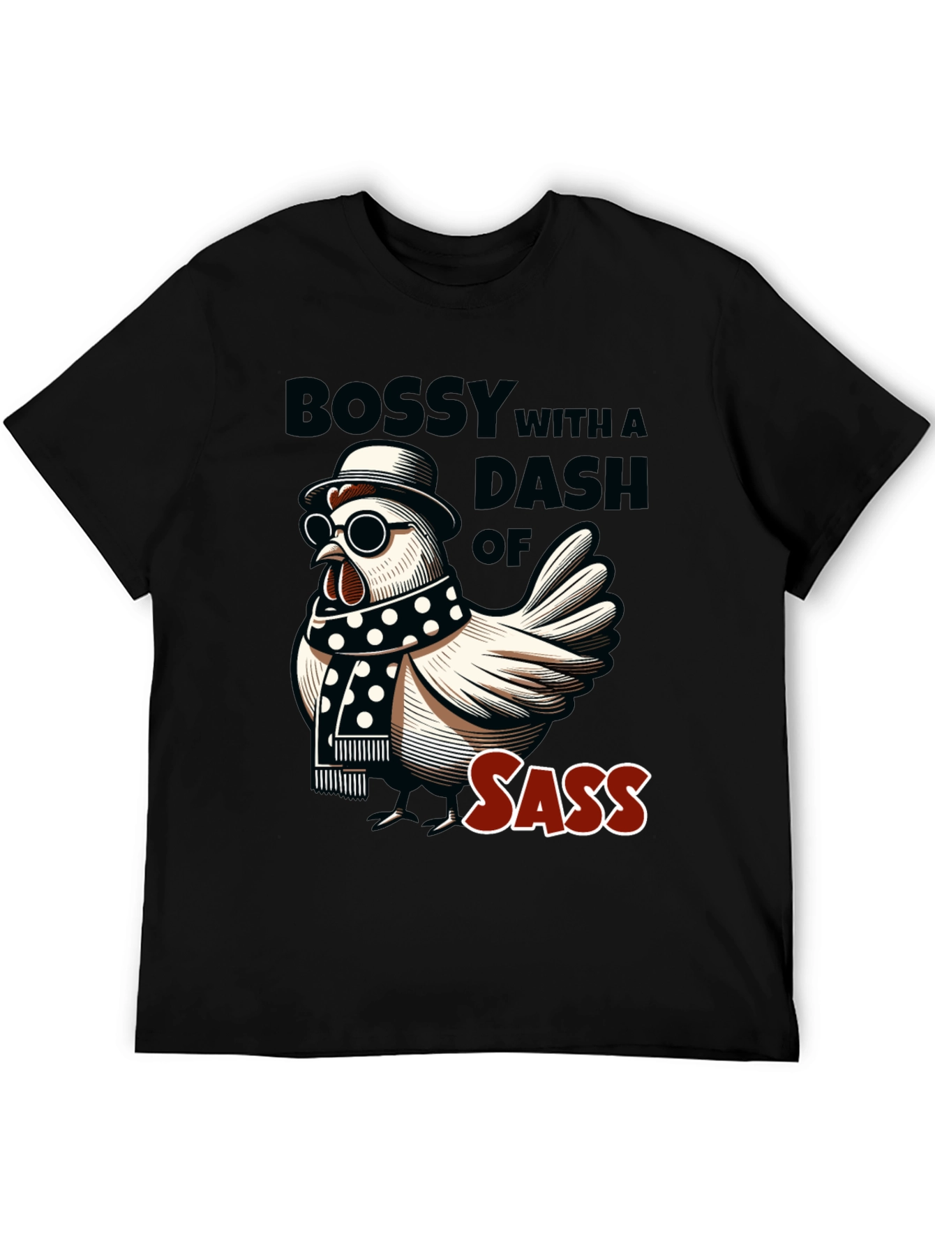 Bossy Sass Chicken Graphic Tee