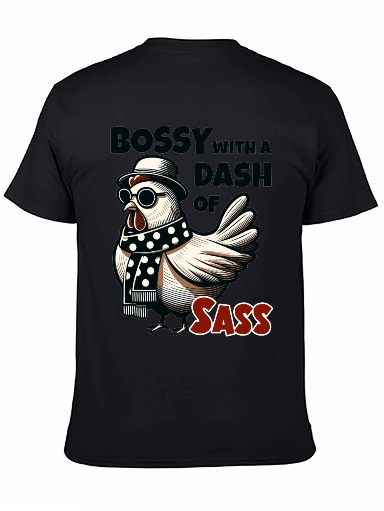 Bossy Sass Chicken Graphic Tee