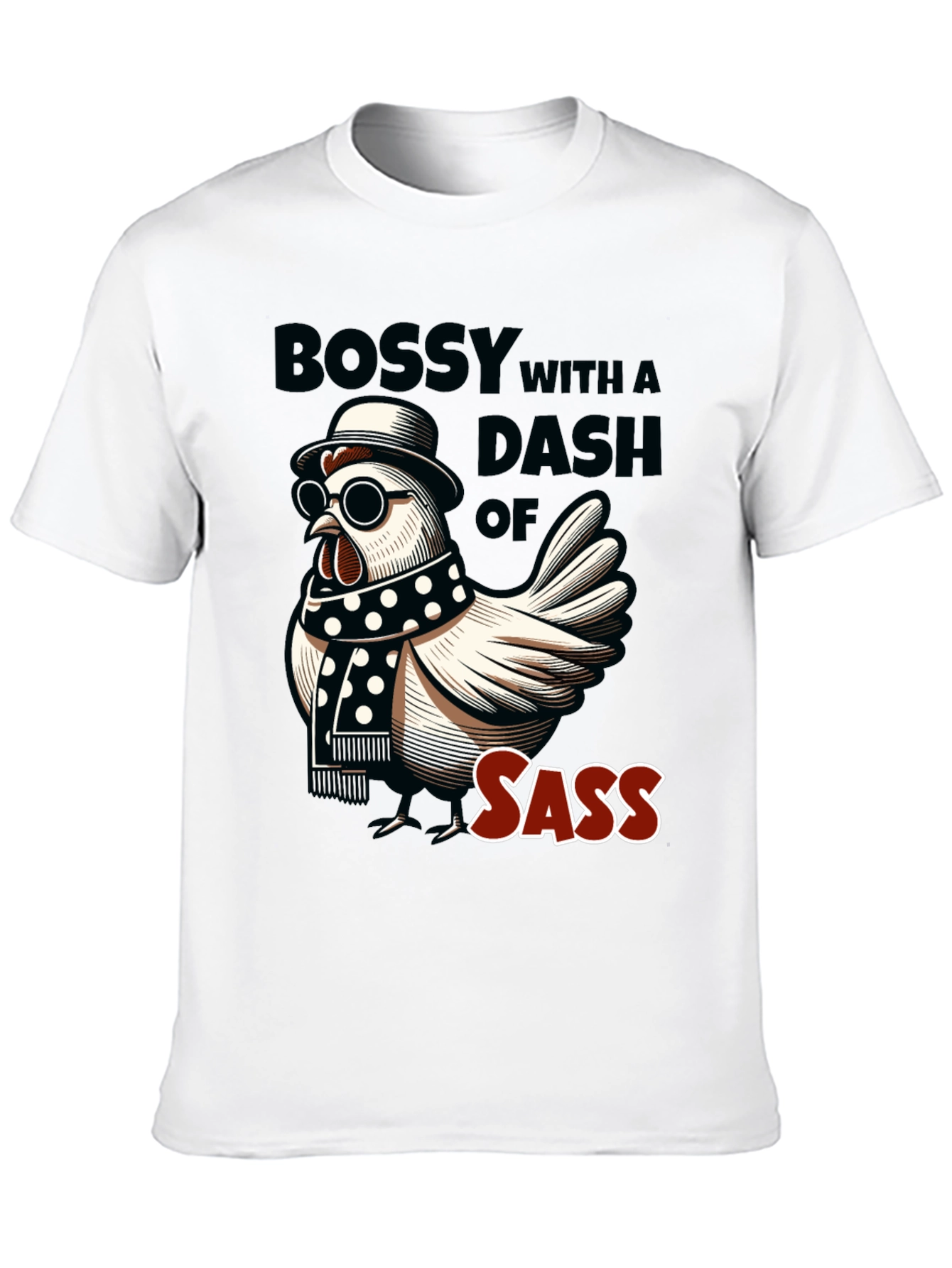 Bossy Sass Chicken Graphic Tee