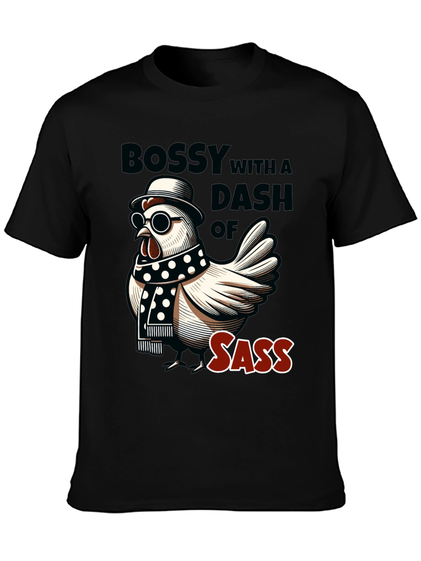 Bossy Sass Chicken Graphic Tee