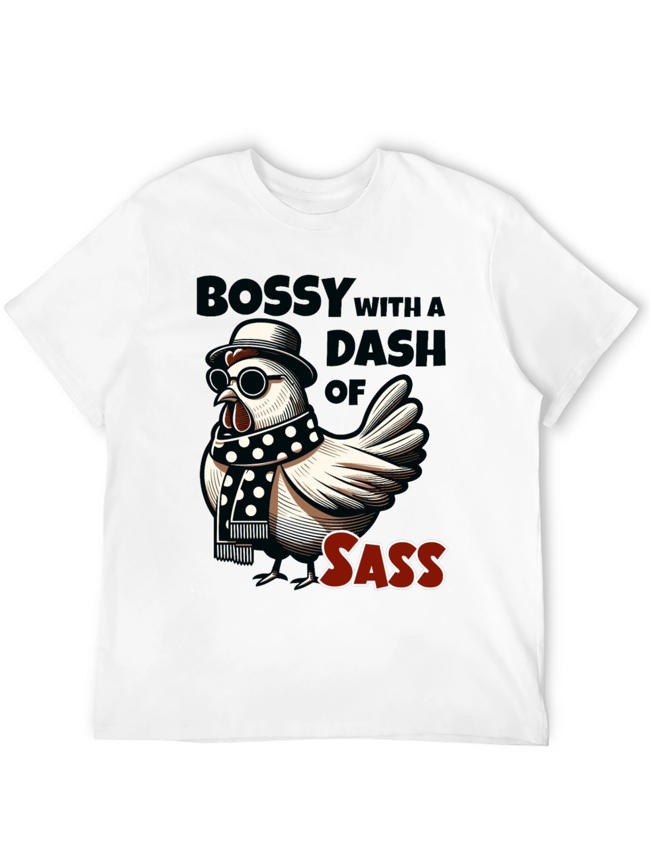 Bossy Sass Chicken Graphic Tee