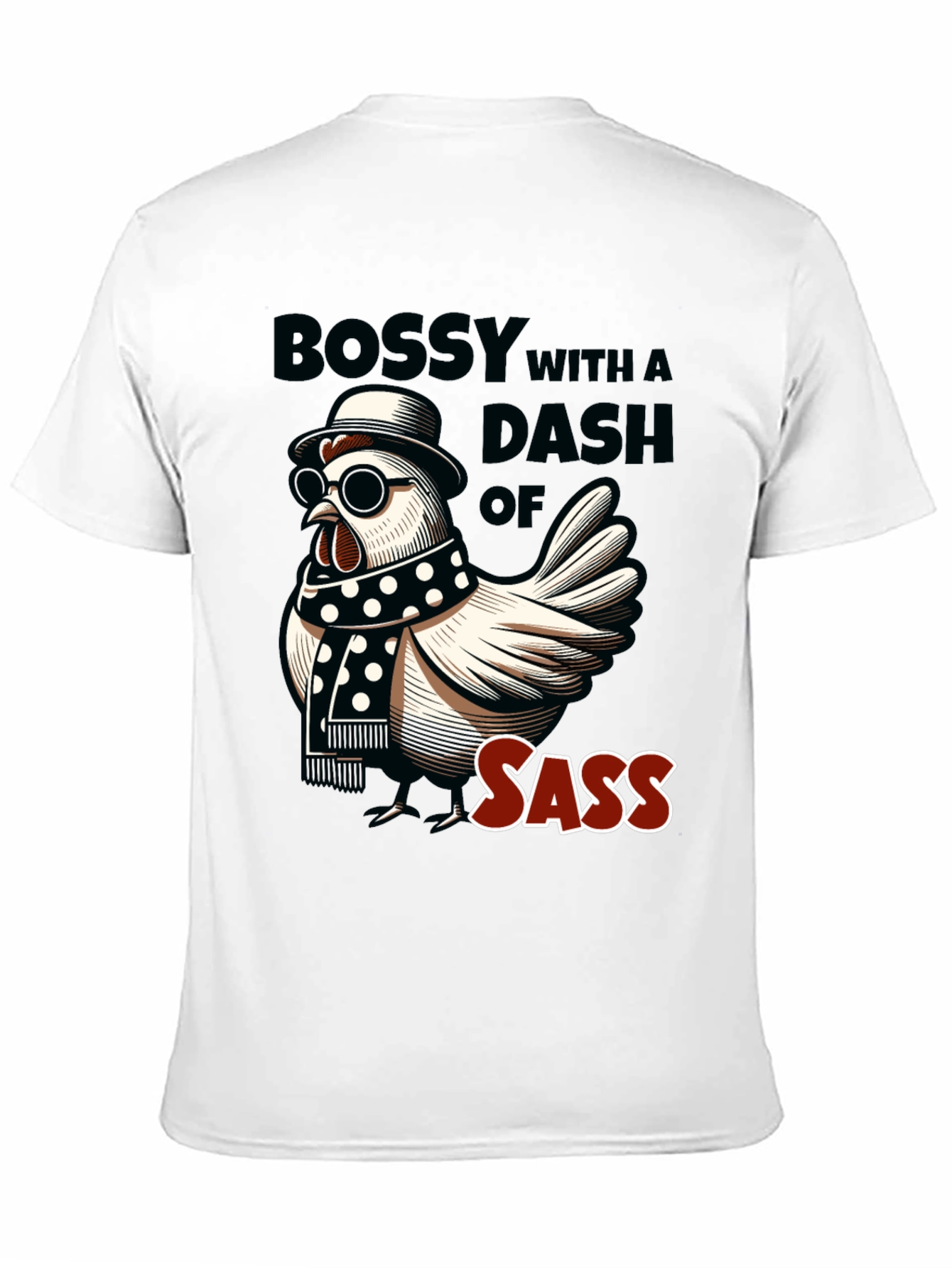 Bossy Sass Chicken Graphic Tee