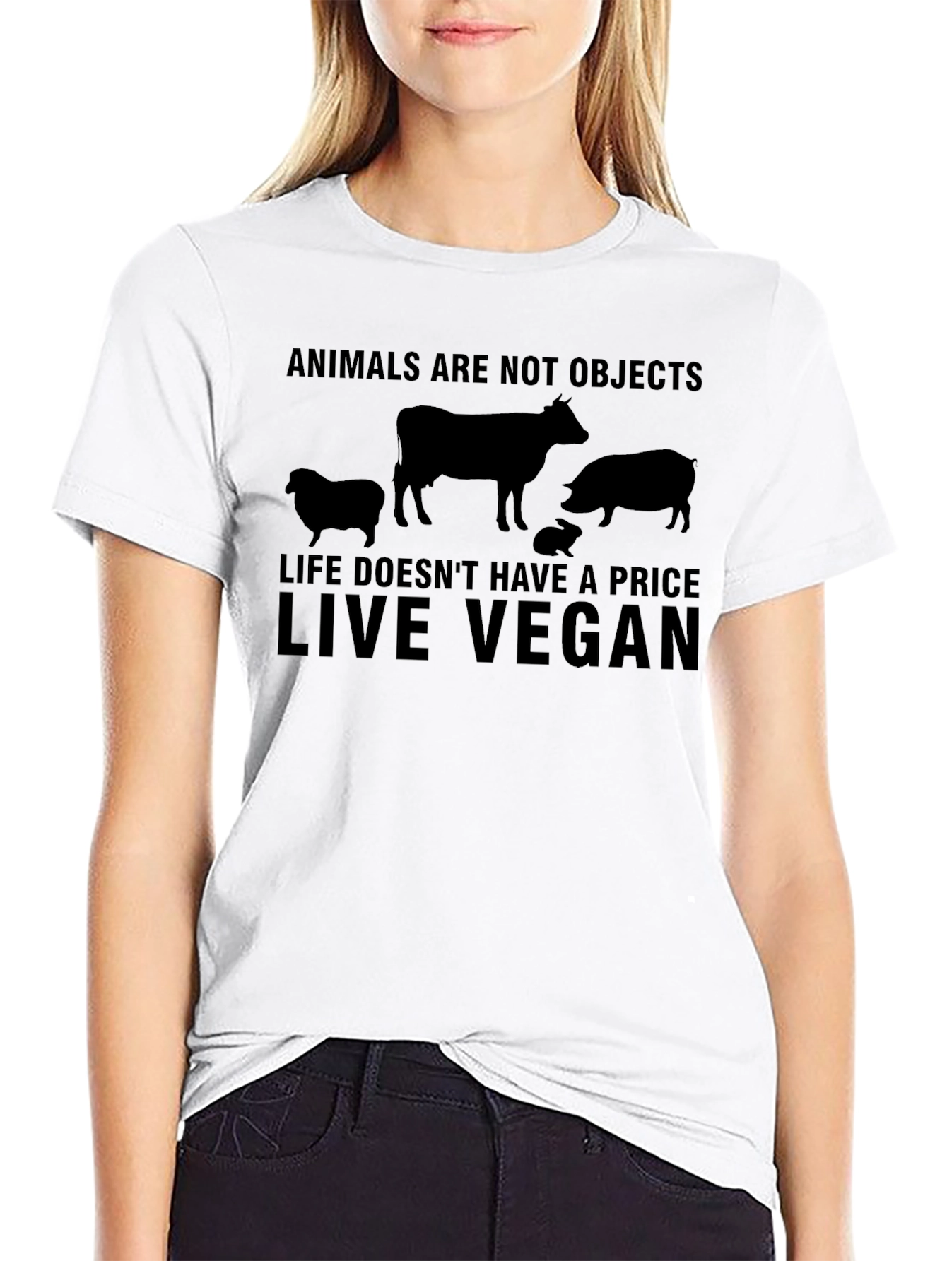 Vegan Life T-Shirt - Animals Are Not Objects