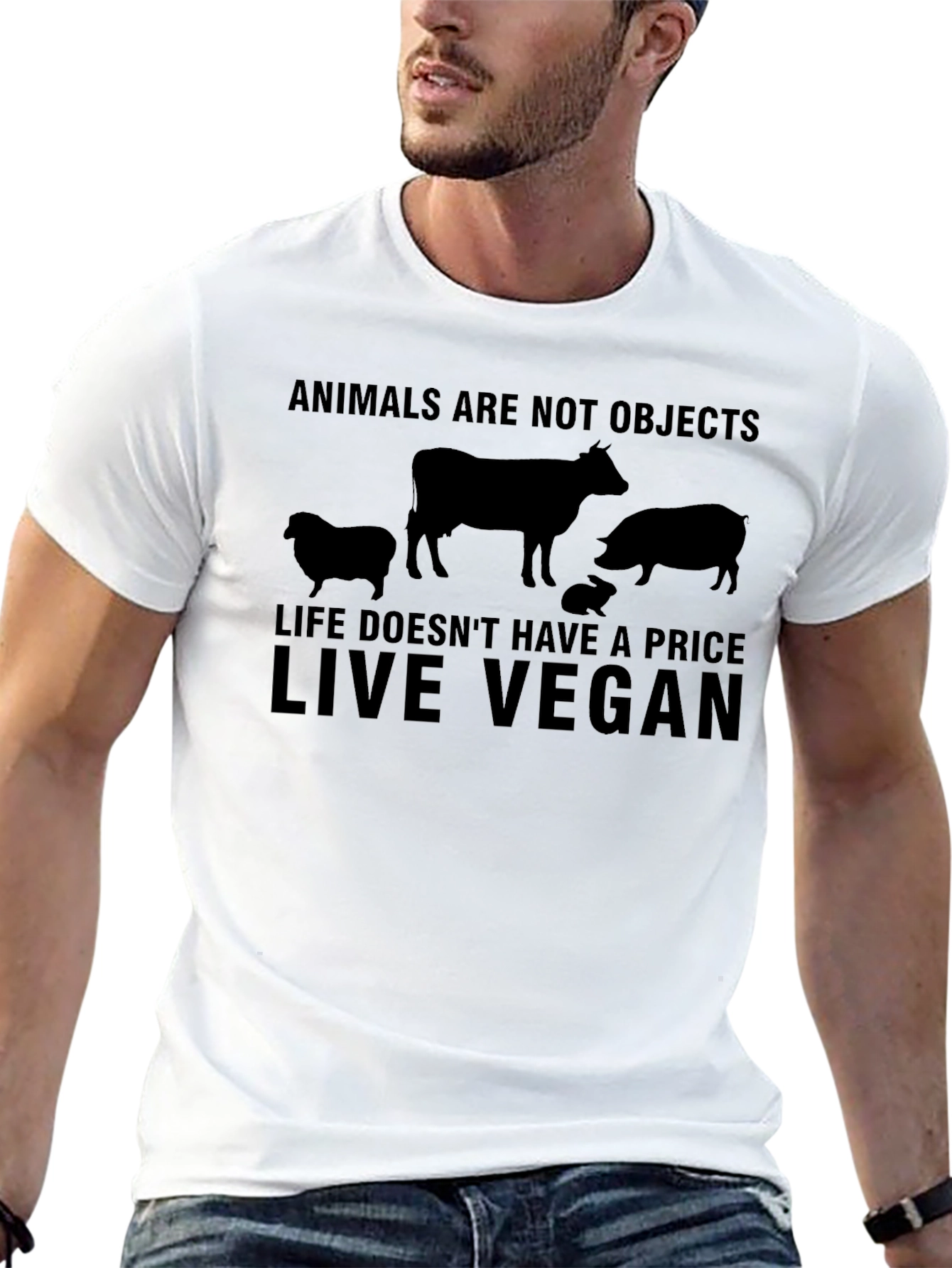Vegan Life T-Shirt - Animals Are Not Objects