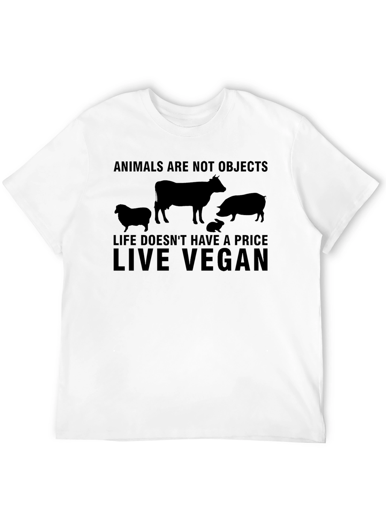 Vegan Life T-Shirt - Animals Are Not Objects