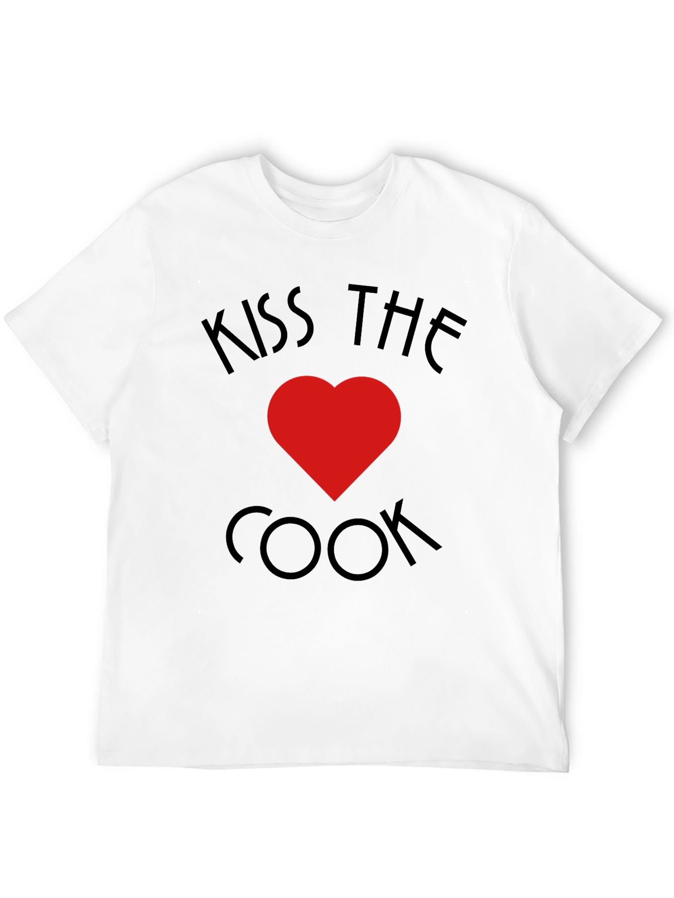 Kiss The Cook T-Shirt - Heart Design