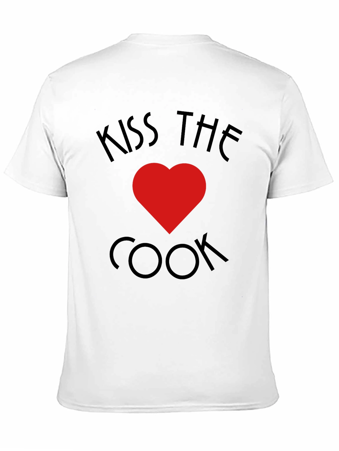 Kiss The Cook T-Shirt - Heart Design