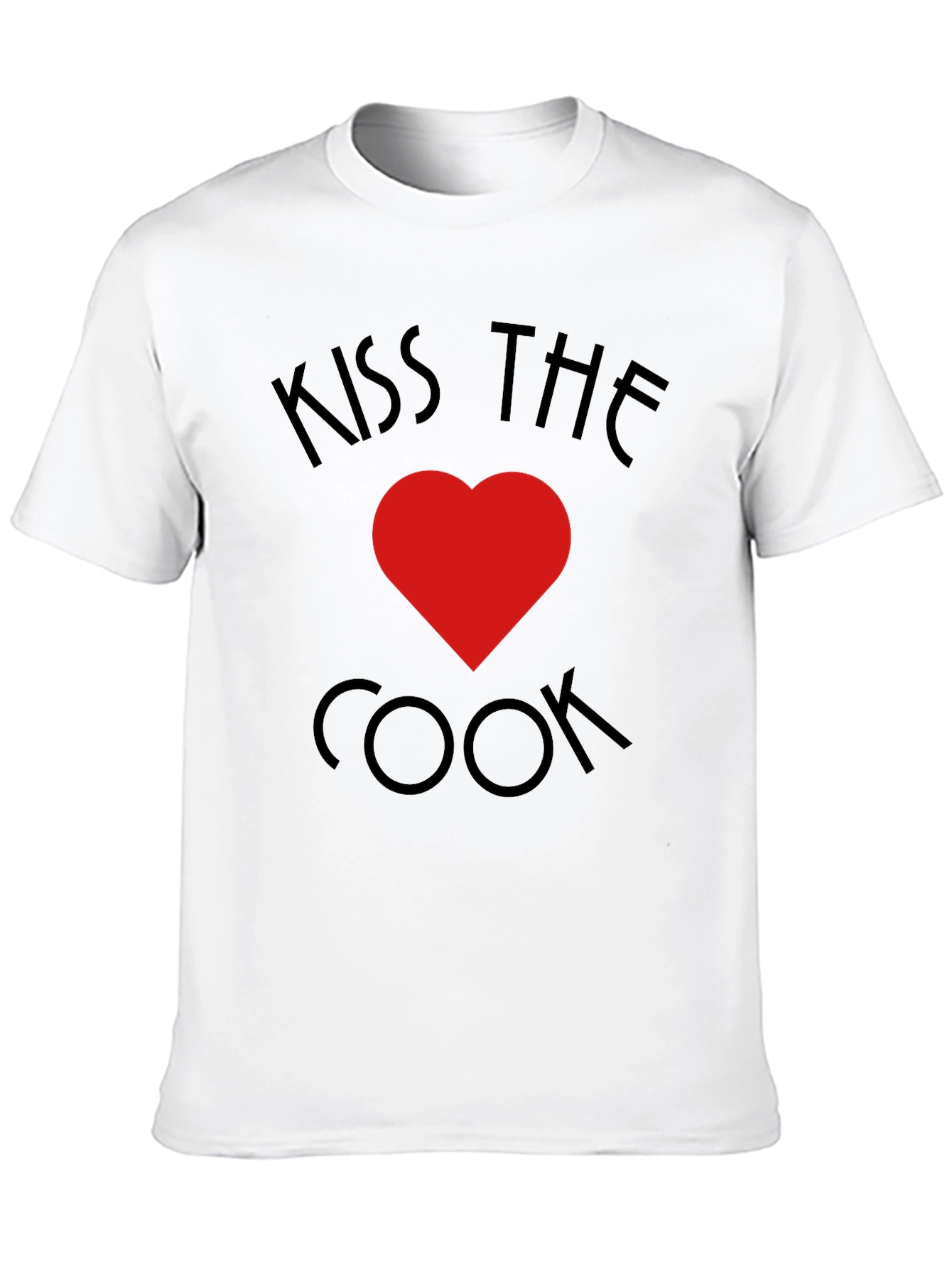 Kiss The Cook T-Shirt - Heart Design