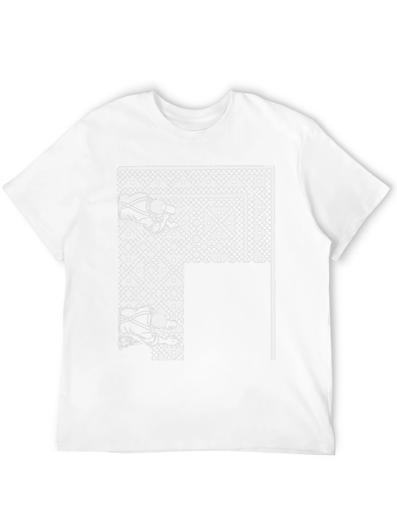 Abstract Graphic Black Tee