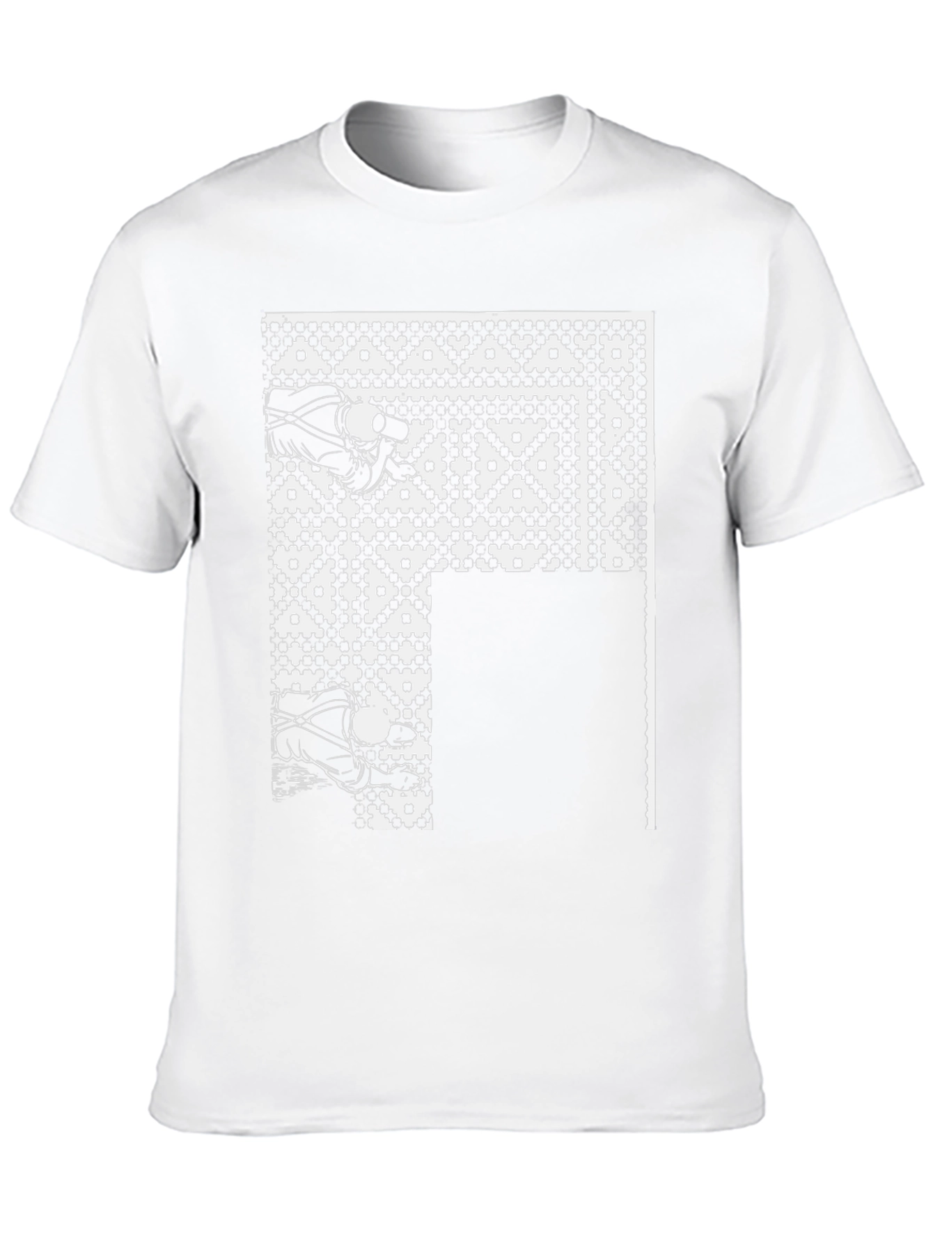 Abstract Graphic Black Tee