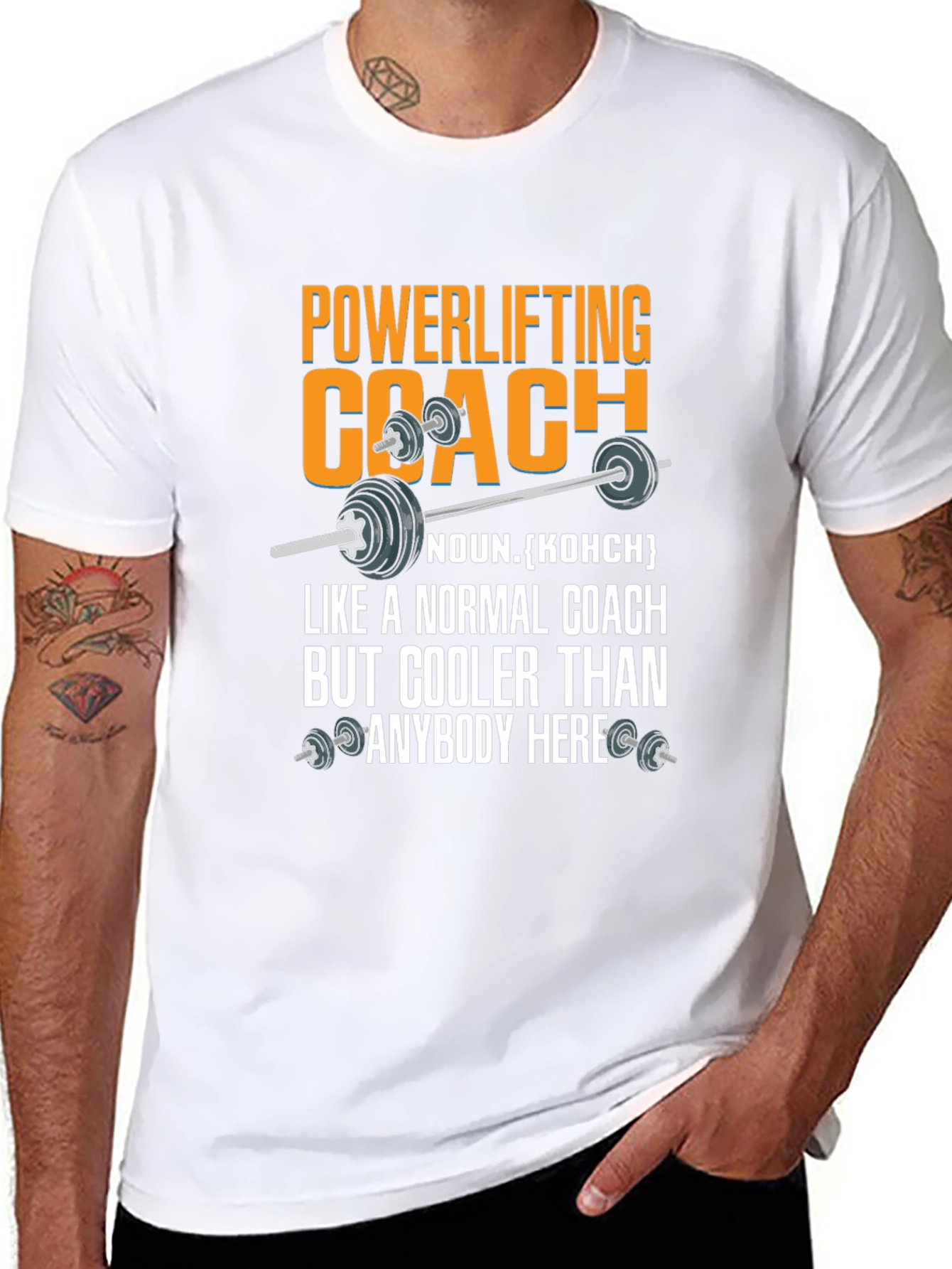 Powerlifting Coach T-Shirt - Cool Fitness Apparel