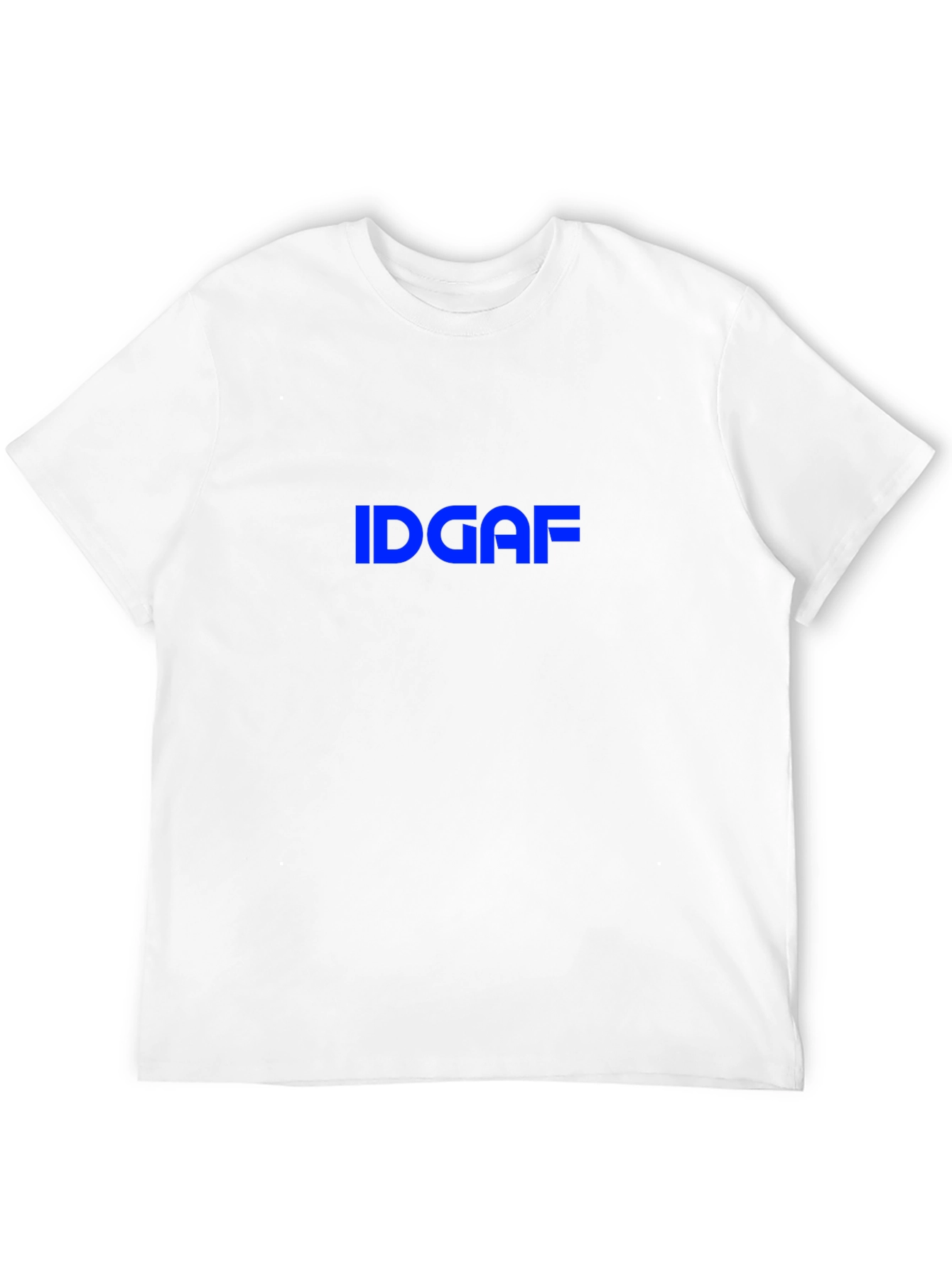IDGAF Graphic Tee - Black Crew Neck T-Shirt
