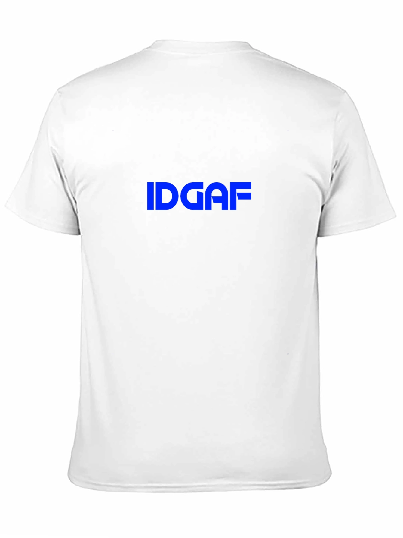 IDGAF Graphic Tee - Black Crew Neck T-Shirt