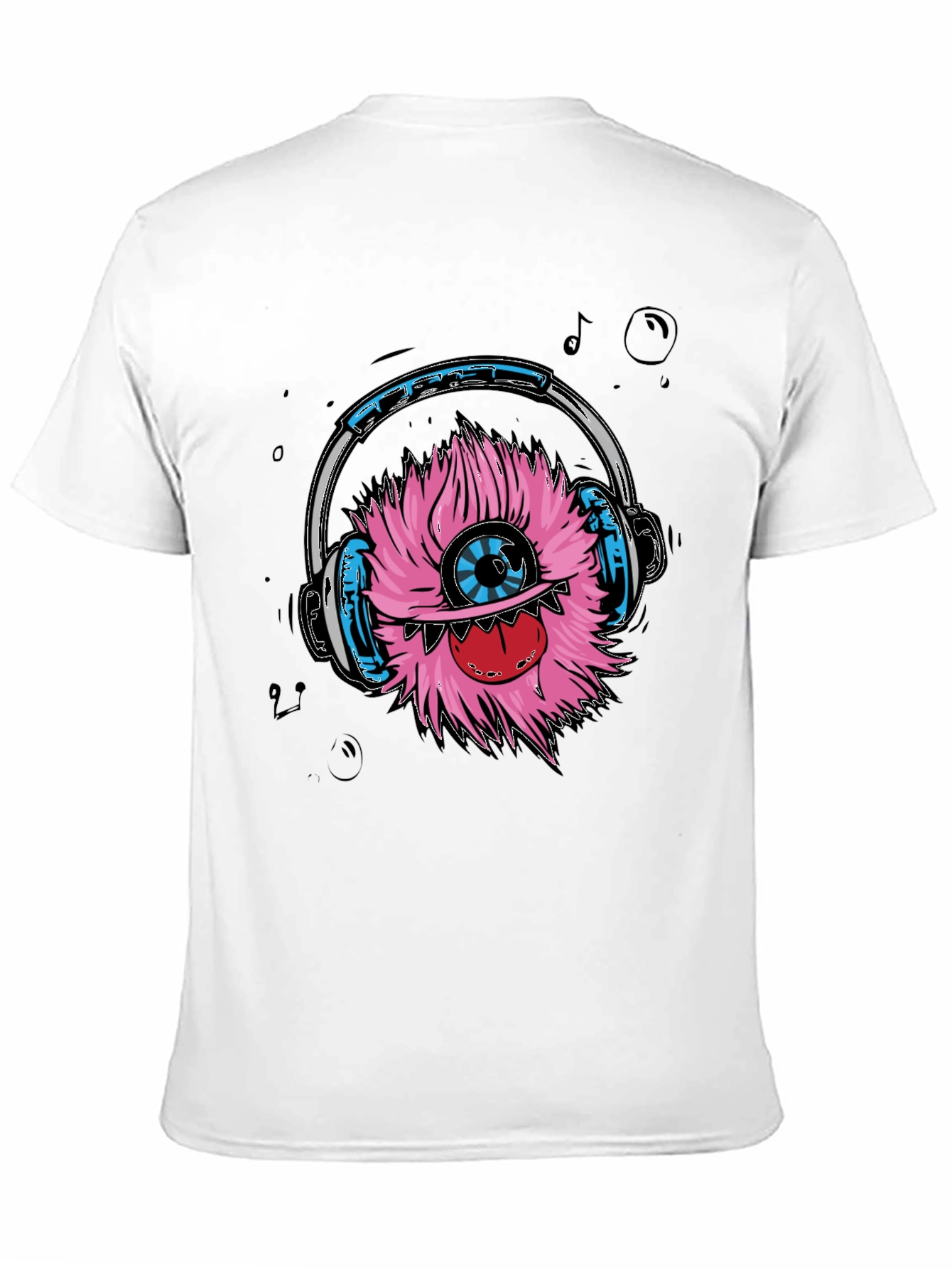 Monster with Headphones Graphic Tee