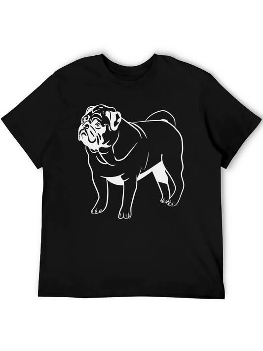 Bulldog Graphic Tee - Black Short Sleeve