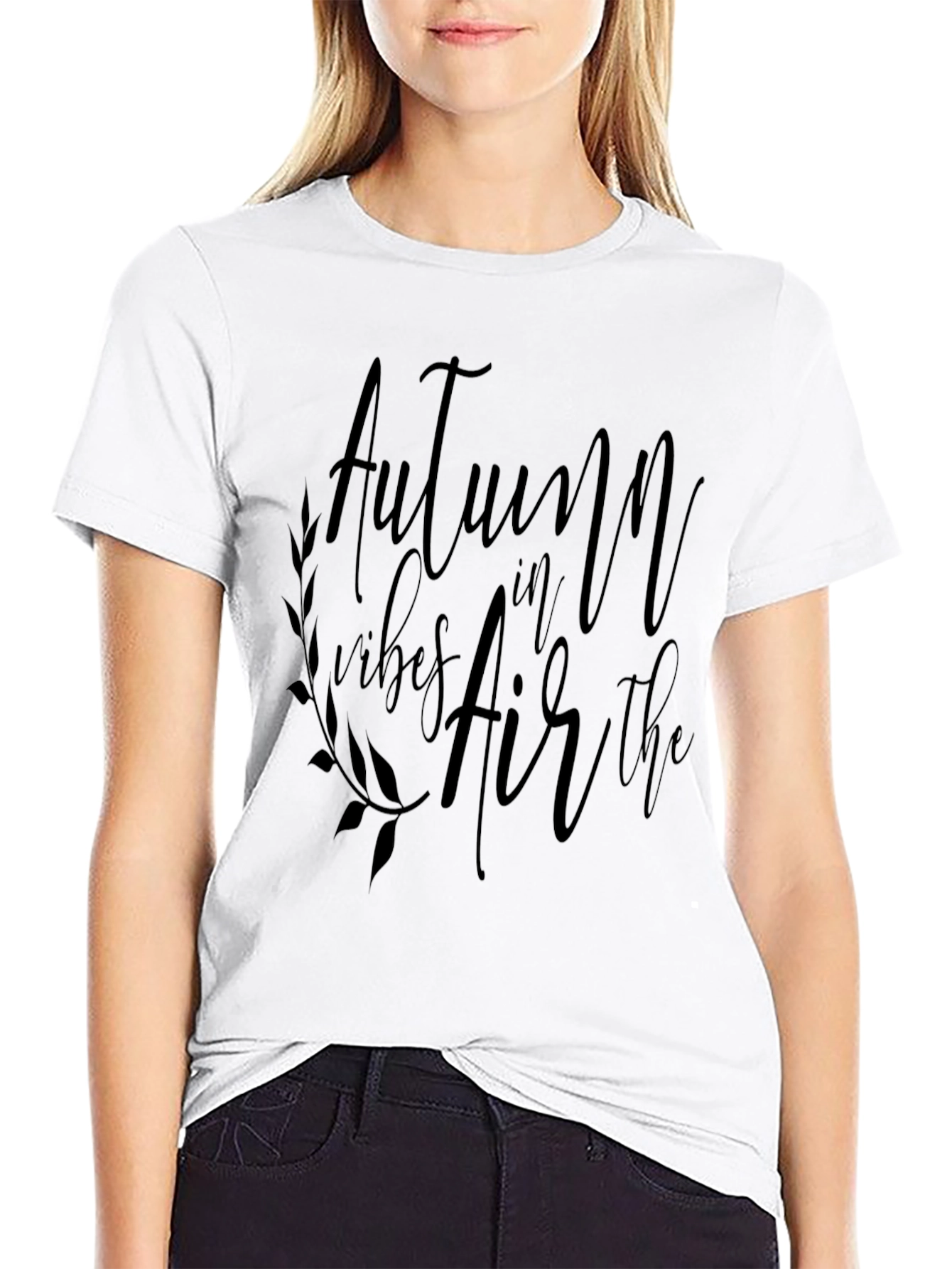 Autumn Vibes Black T-Shirt