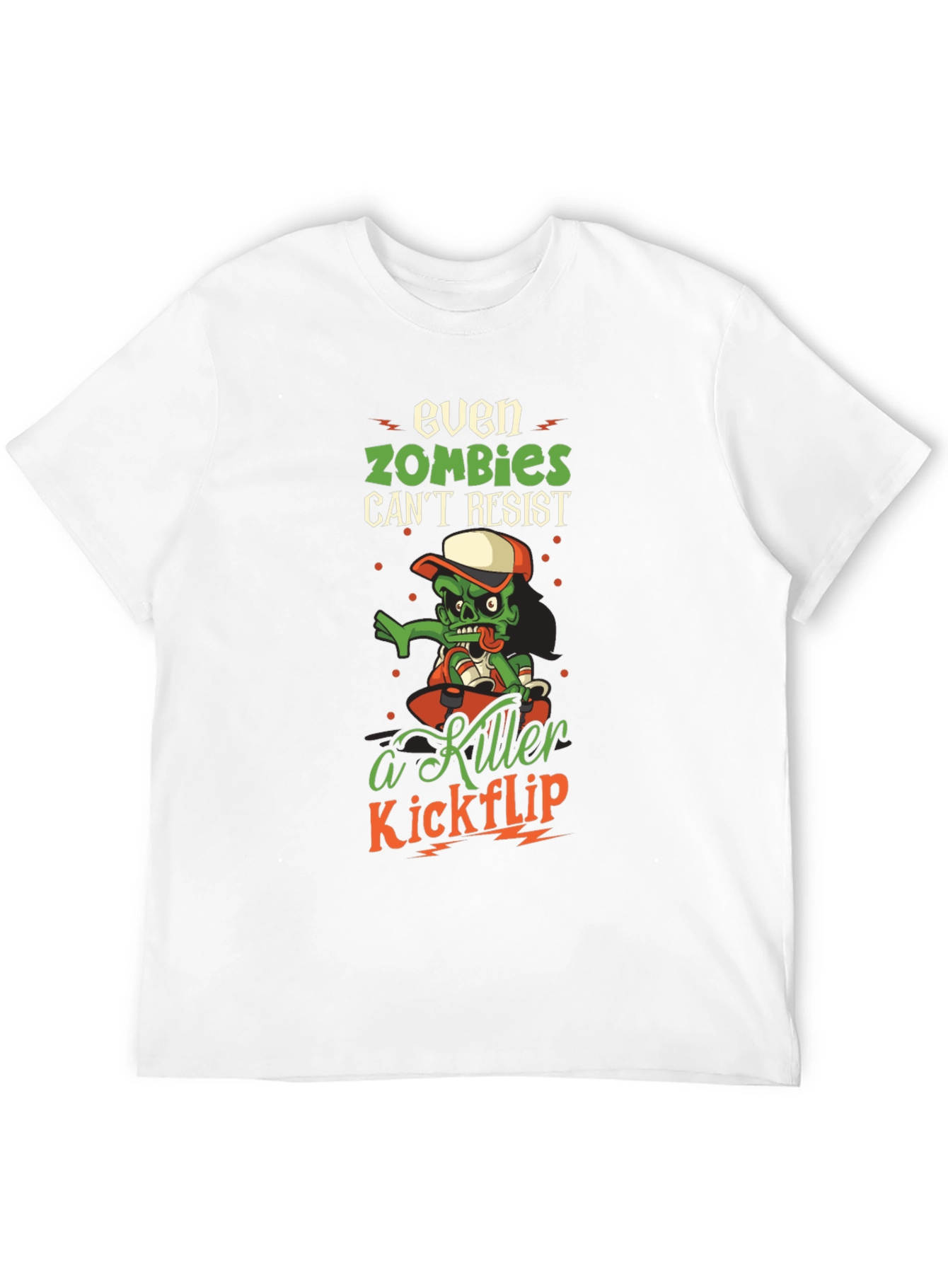 Zombie Skateboard Graphic T-Shirt - Killer Kickflip Tee