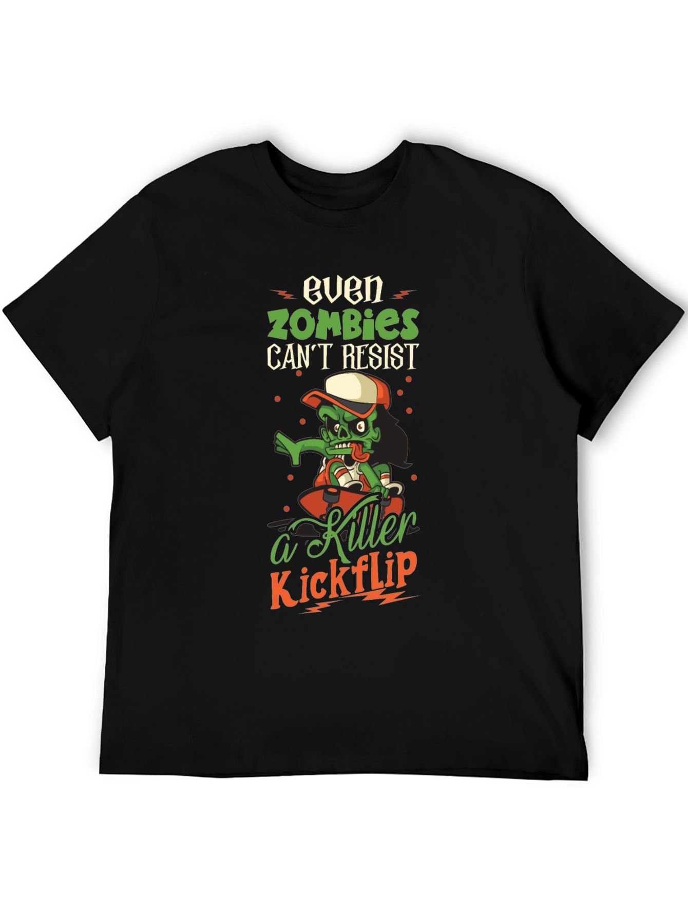 Zombie Skateboard Graphic T-Shirt - Killer Kickflip Tee