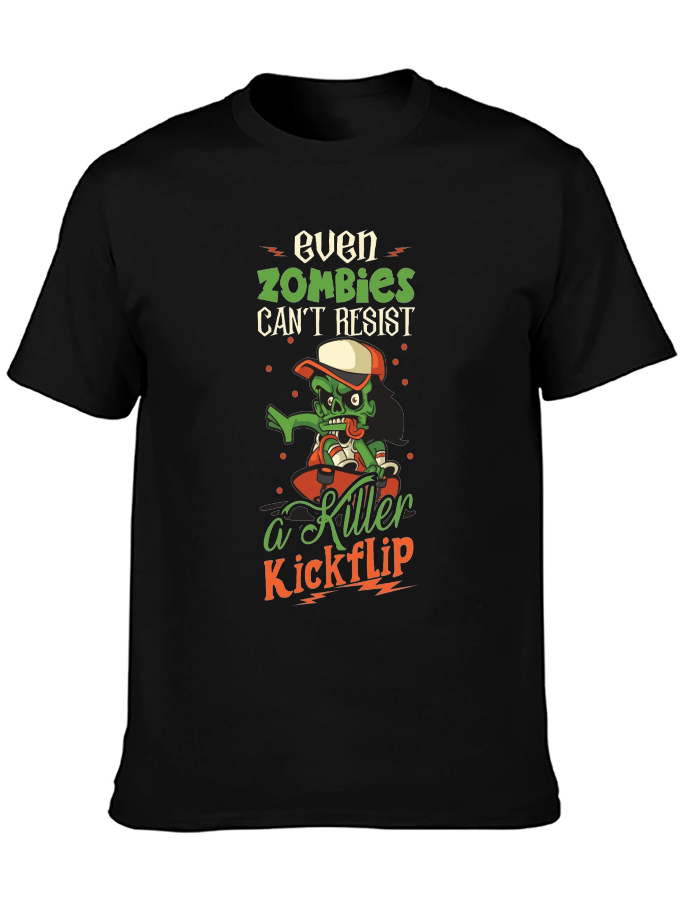 Zombie Skateboard Graphic T-Shirt - Killer Kickflip Tee