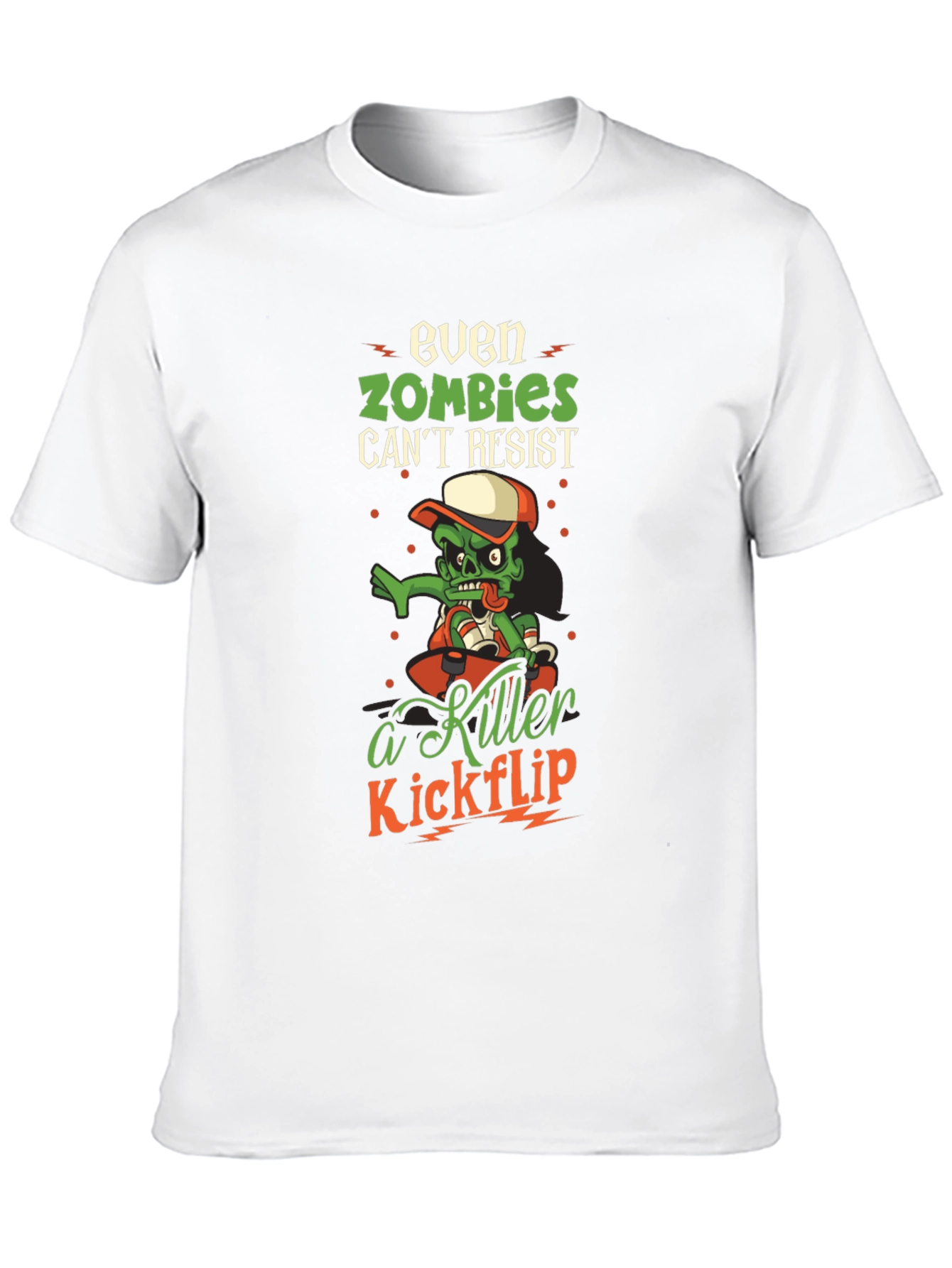 Zombie Skateboard Graphic T-Shirt - Killer Kickflip Tee
