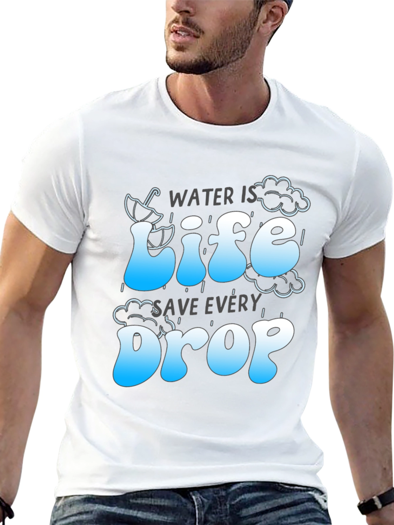 Water is Life Save Every Drop Graphic Tee