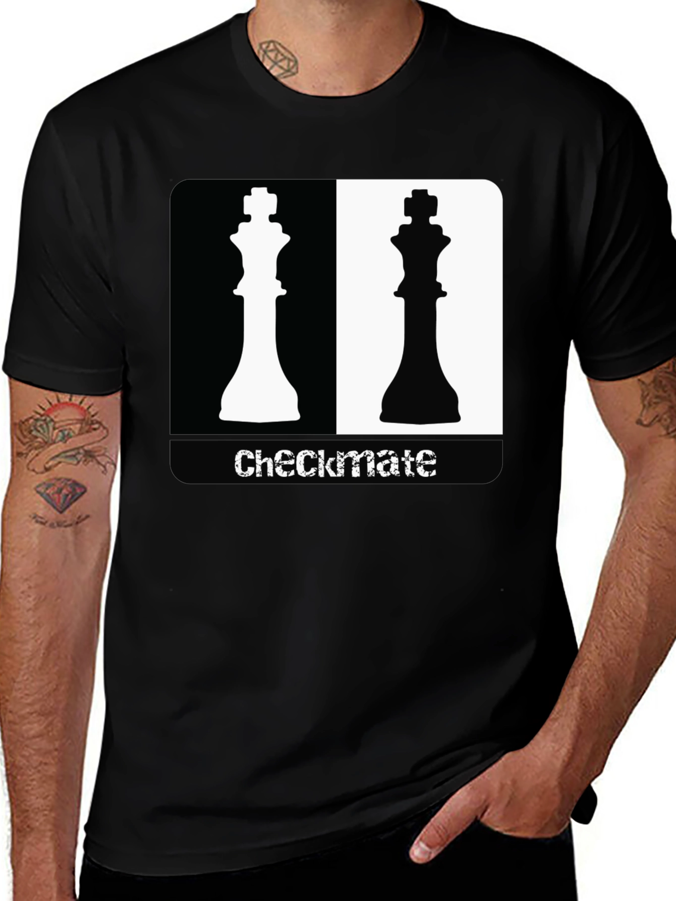 Checkmate Chess King Graphic T-Shirt