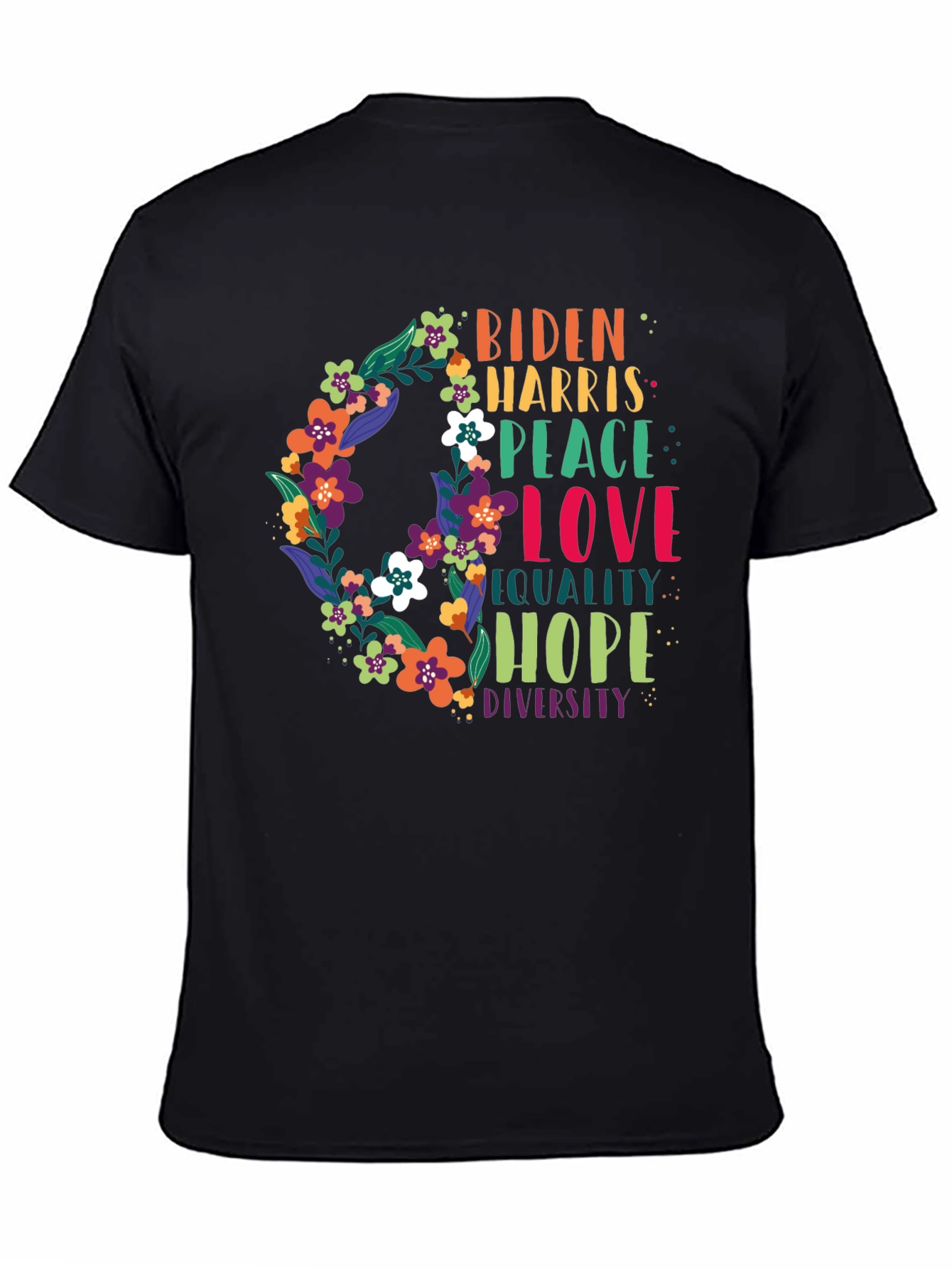 Biden Harris Peace Love Equality T-Shirt