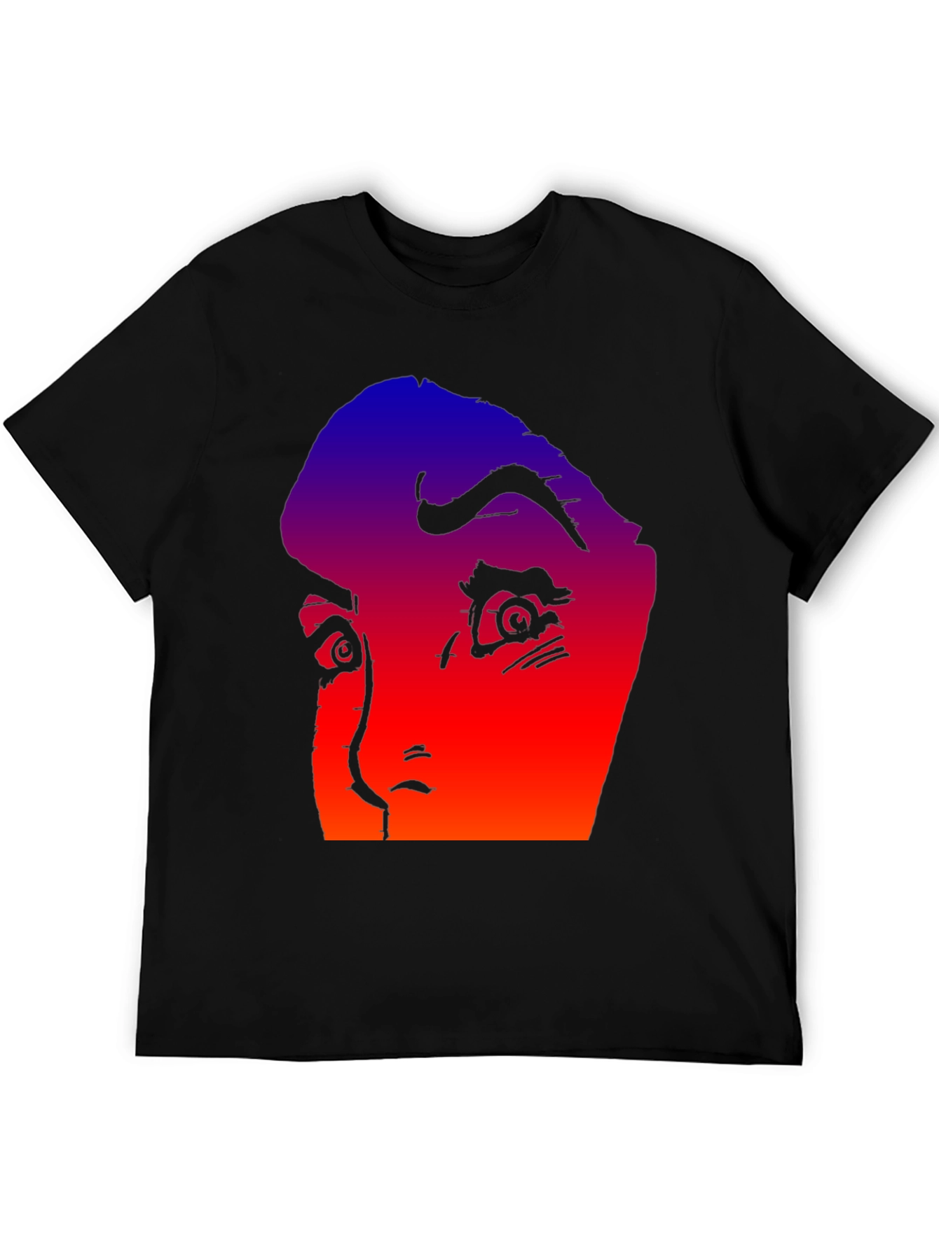 Gradient Horror Face Graphic Tee