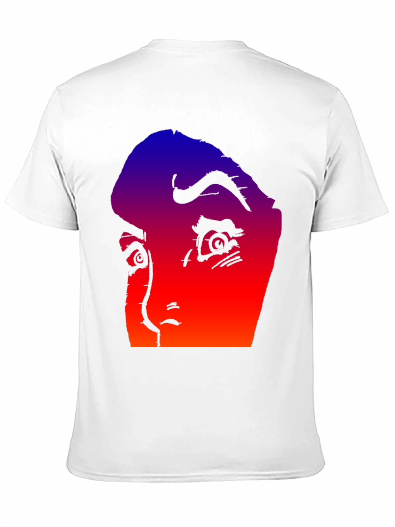 Gradient Horror Face Graphic Tee