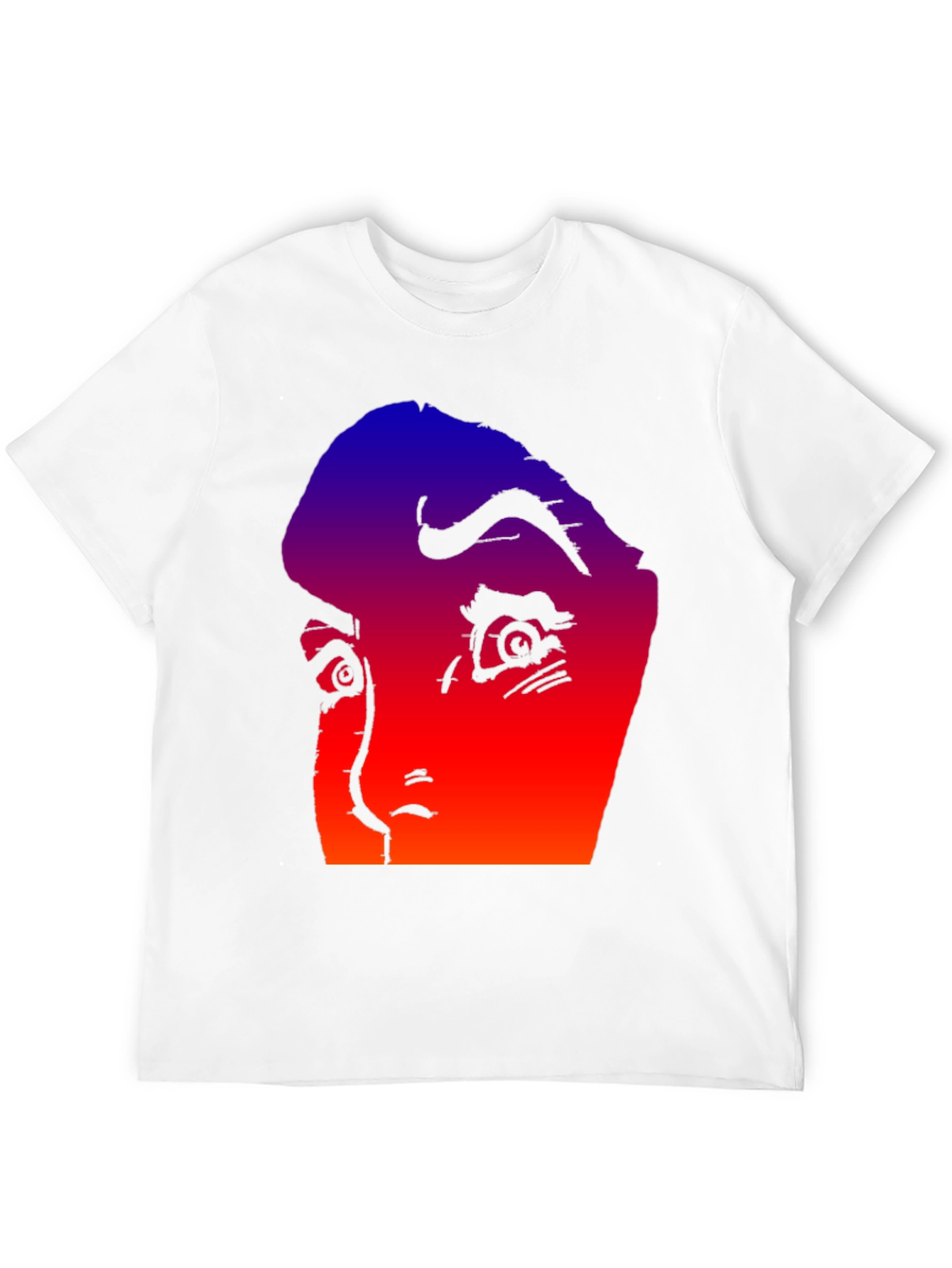 Gradient Horror Face Graphic Tee