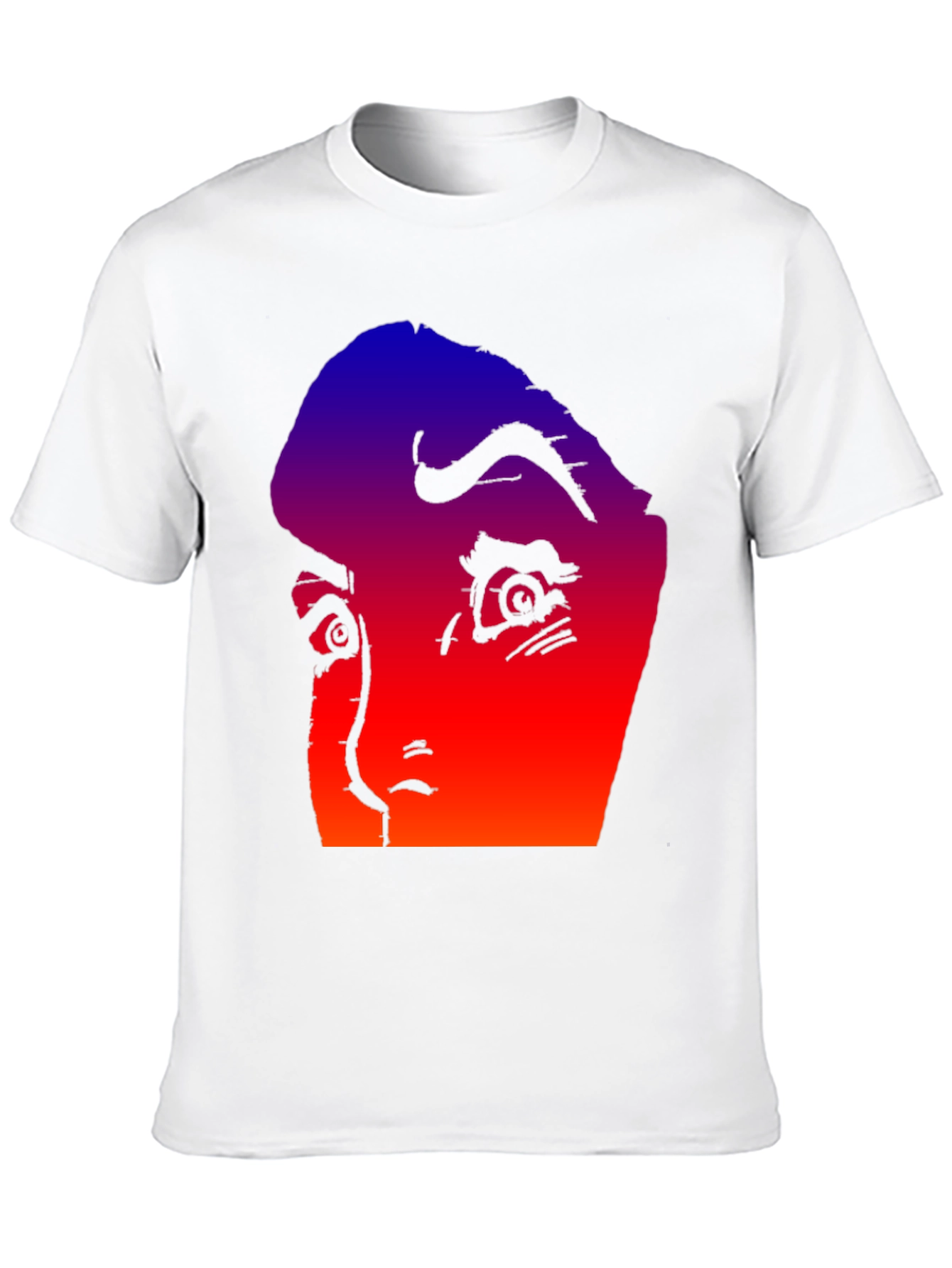 Gradient Horror Face Graphic Tee