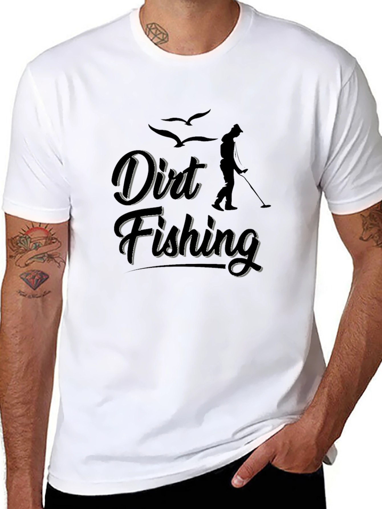 Dirt Fishing Metal Detecting T-Shirt