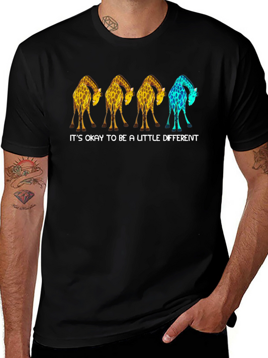 Be a Little Different Giraffe Graphic Tee