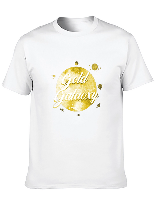 Gold Galaxy Black Tee Shirt