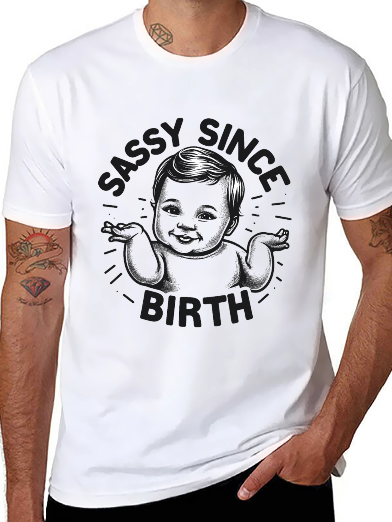 Sassy Since Birth Graphic T-Shirt