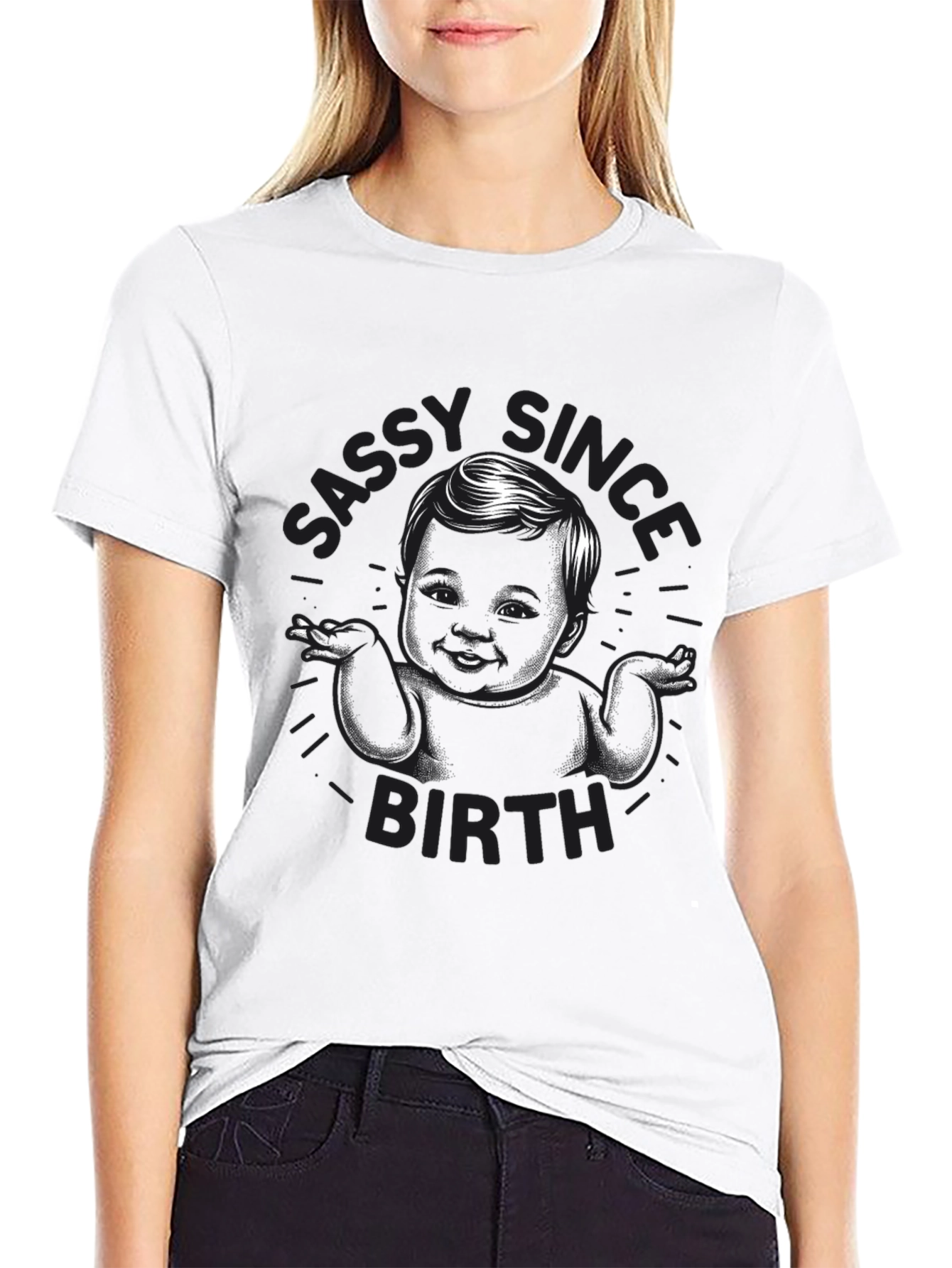 Sassy Since Birth Graphic T-Shirt