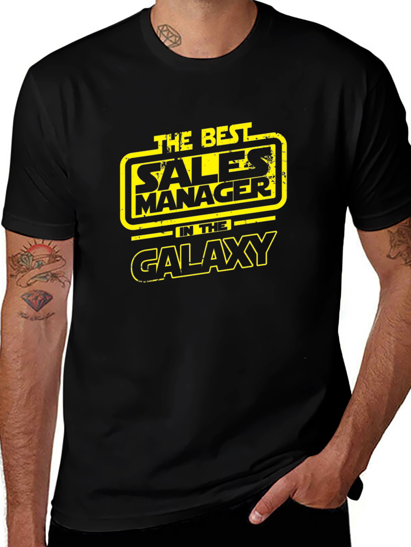 Best Sales Manager in the Galaxy Black T-Shirt