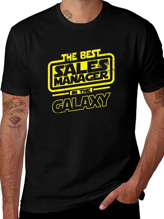 Best Sales Manager in the Galaxy Black T-Shirt