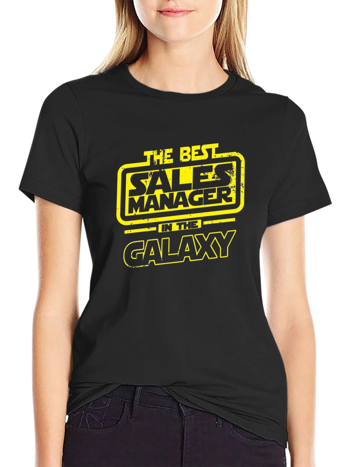 Best Sales Manager in the Galaxy Black T-Shirt