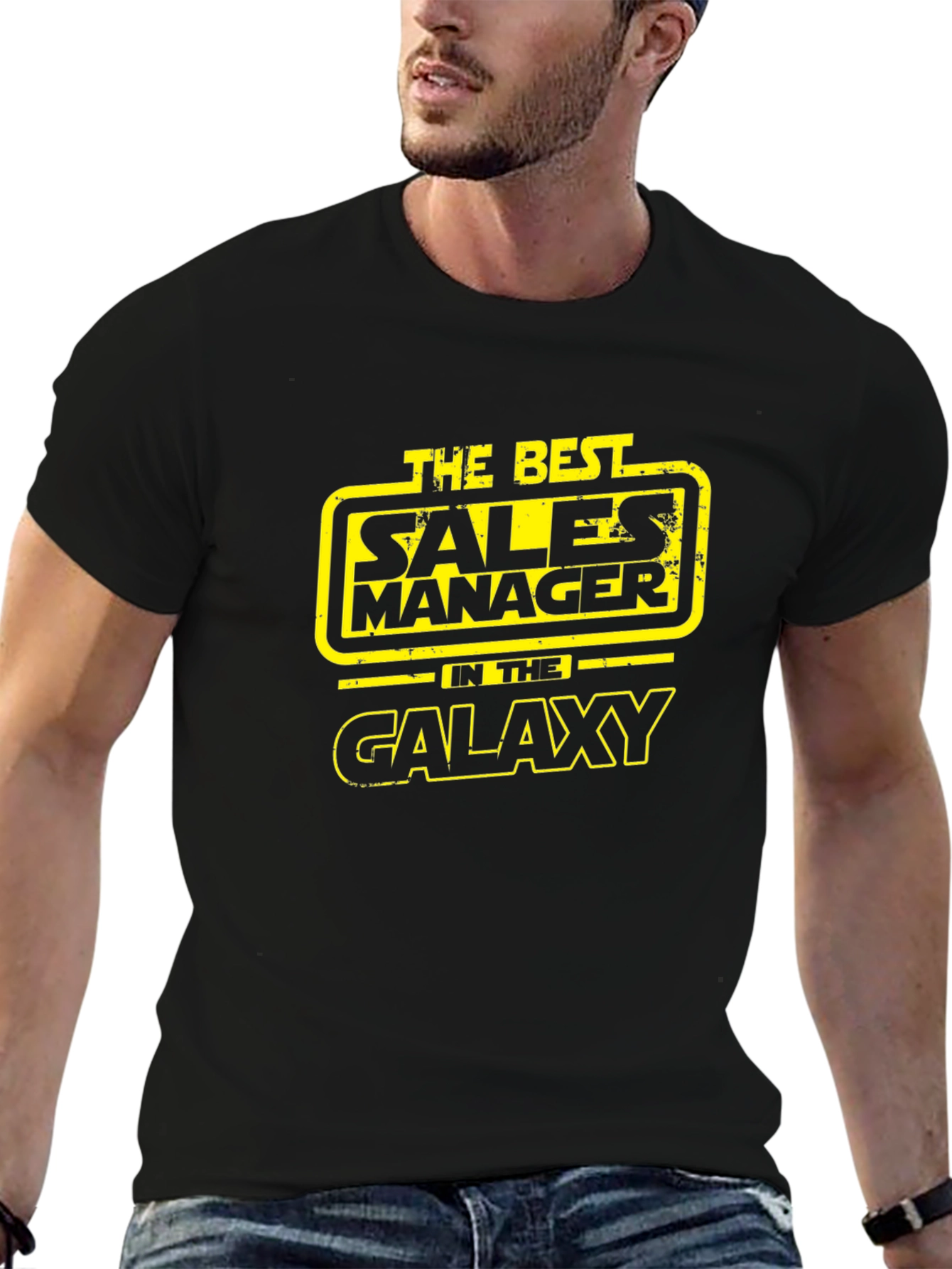 Best Sales Manager in the Galaxy Black T-Shirt