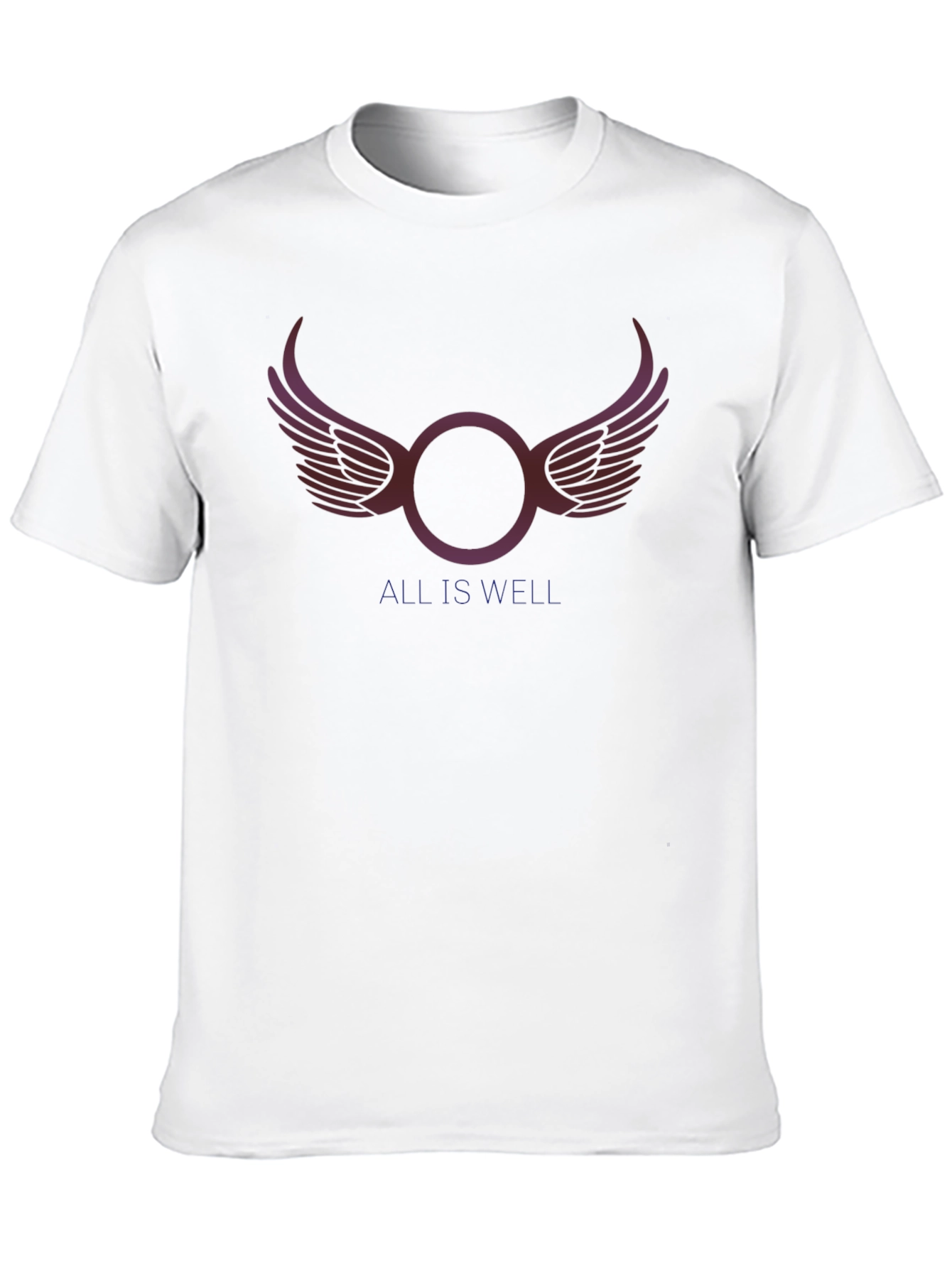 All Is Well Graphic Print Black T-Shirt