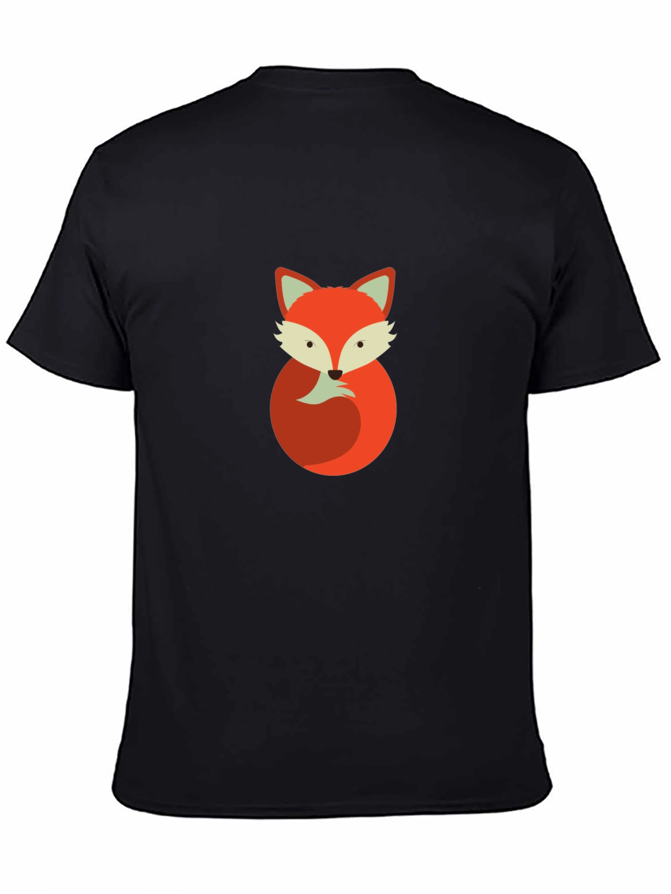 Fox Graphic Black T-Shirt - Unisex Casual Tee