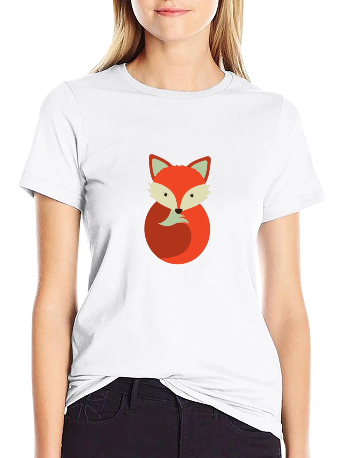 Fox Graphic Black T-Shirt - Unisex Casual Tee