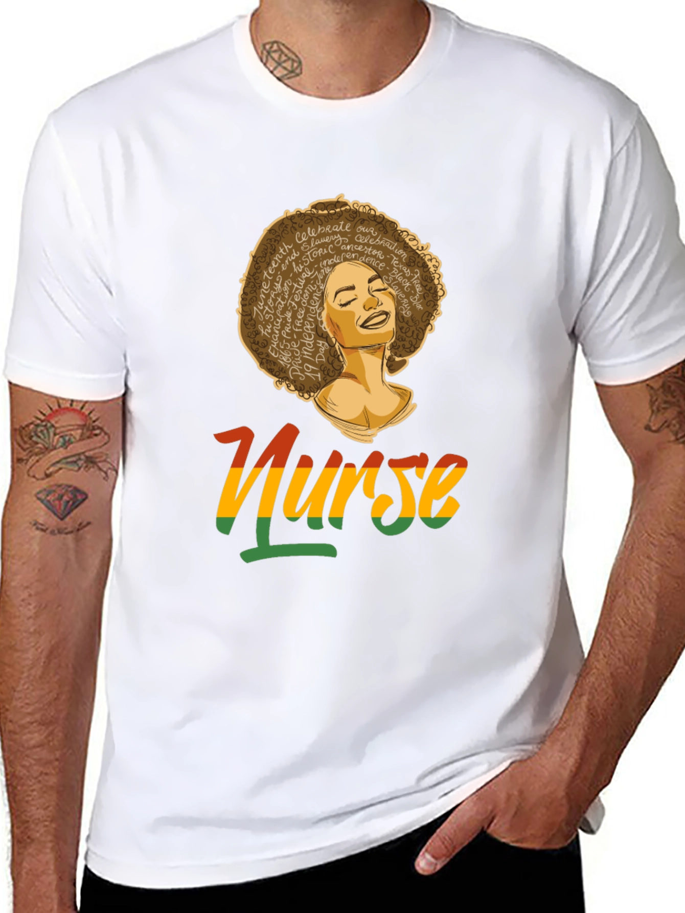 Juneteenth Nurse Black Pride T-Shirt