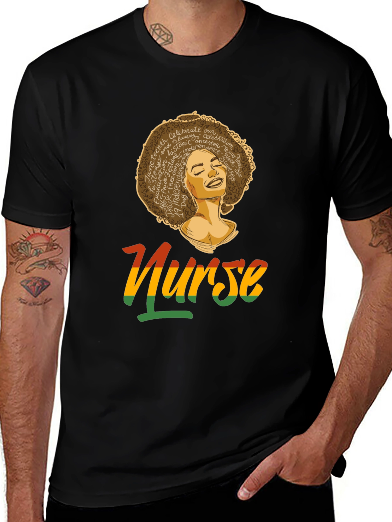 Juneteenth Nurse Black Pride T-Shirt