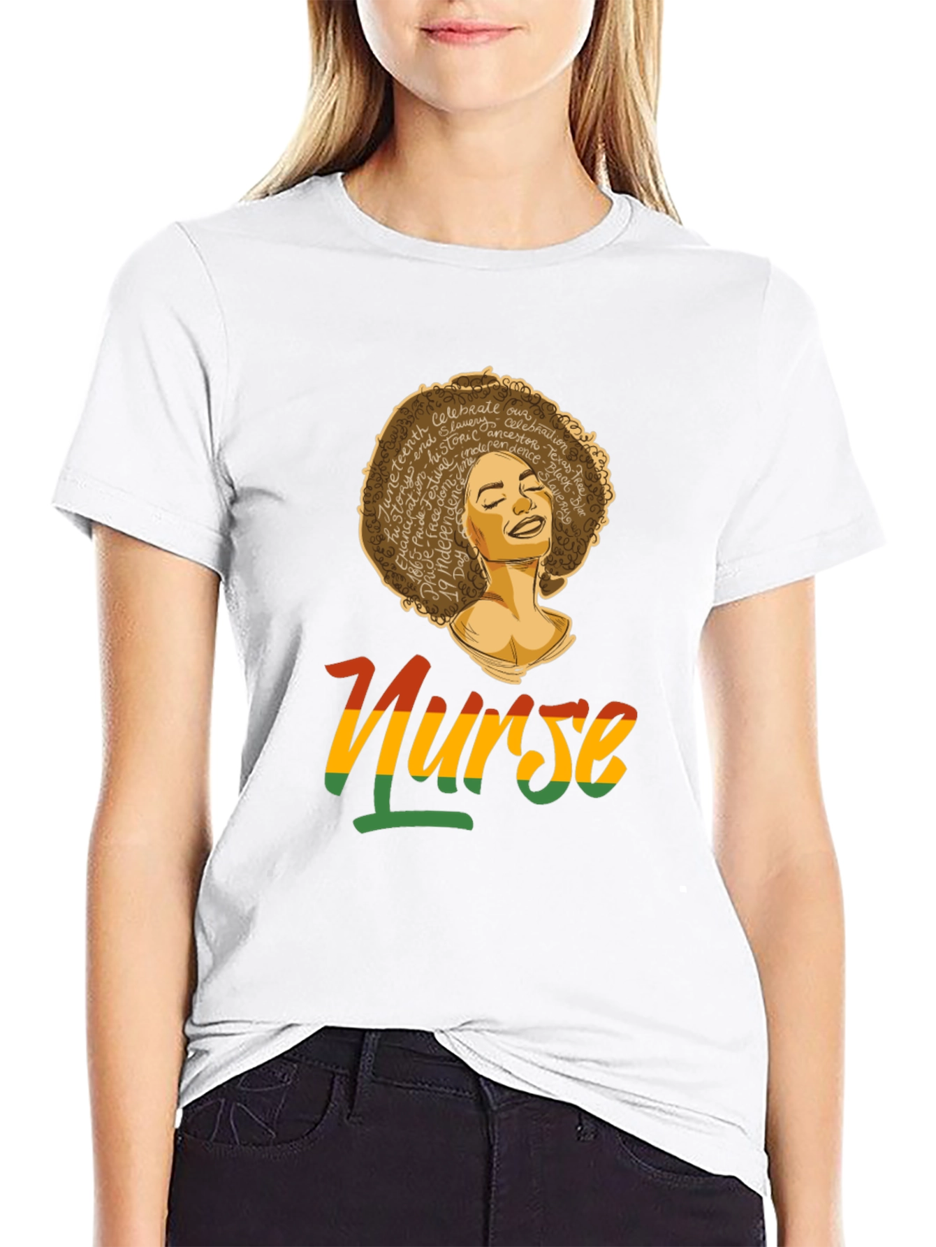 Juneteenth Nurse Black Pride T-Shirt