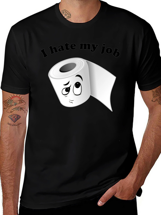 I Hate My Job Toilet Paper Graphic Tee