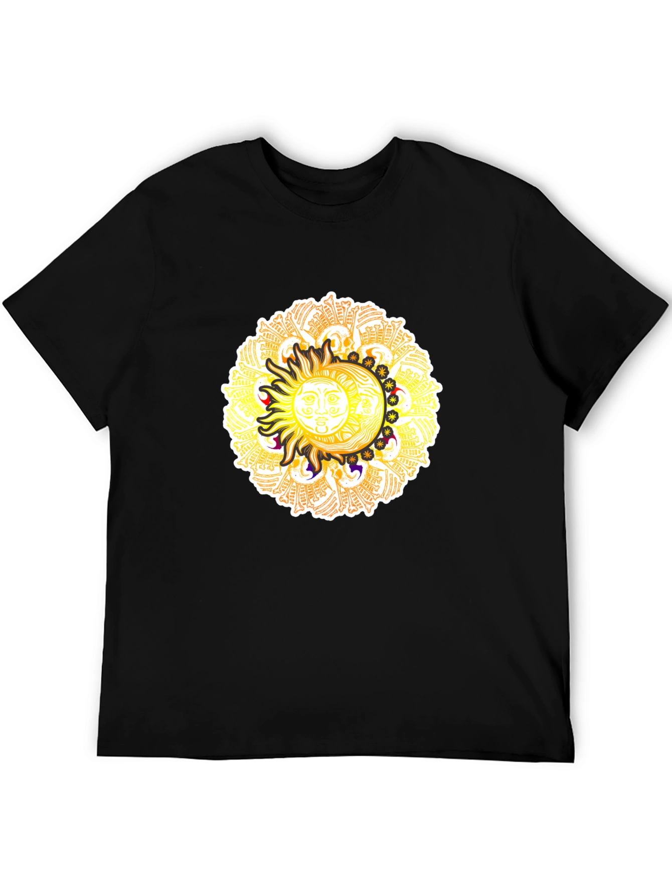 Celestial Sun & Moon Graphic T-Shirt